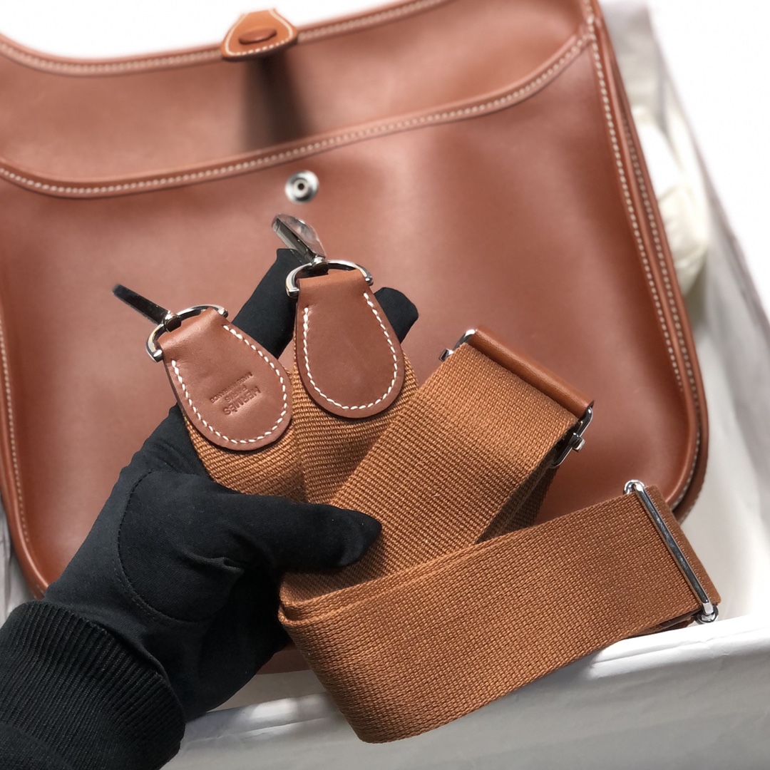 에르메스 에블린29 골드브라운 은장